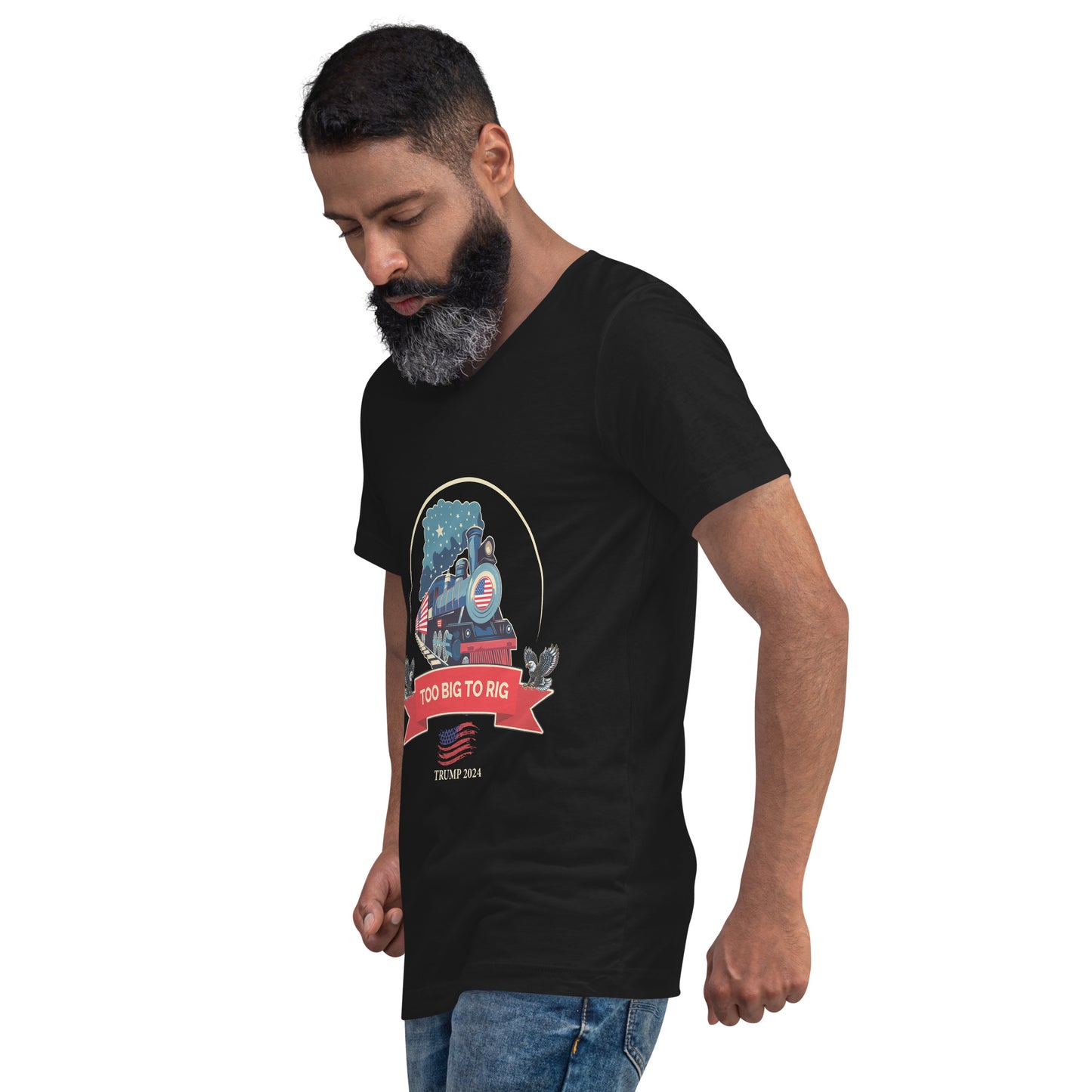 Unisex Short Sleeve V-Neck T-Shirt